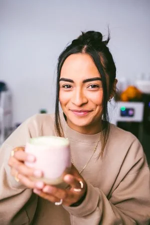 Serving coffee